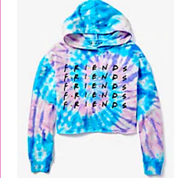 friends tie dye hoodie